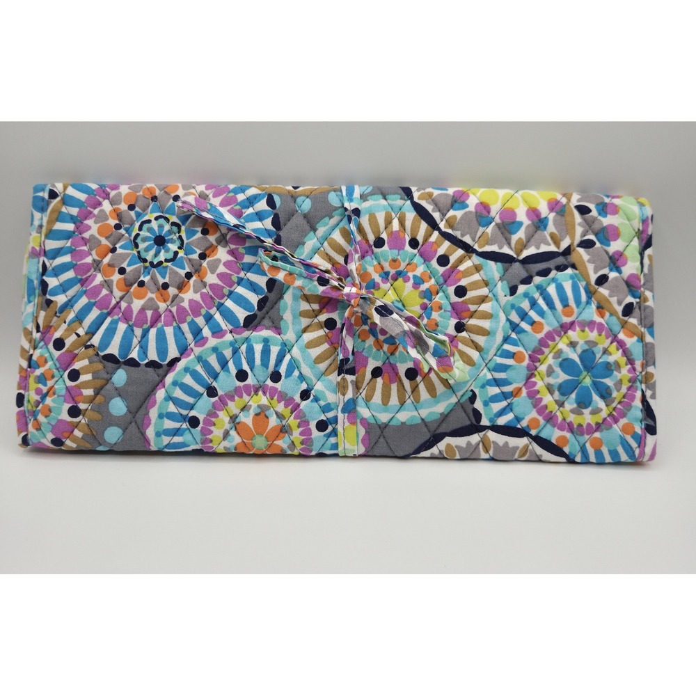 Vera Bradley Curling Iron Flat Iron Cover Zipper pocket Travel Sunny Medallion